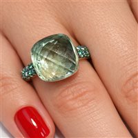 Anello Lucos Donna in Argento ES855-VERDE AZZURRO - ES855-VERDE AZZURRO